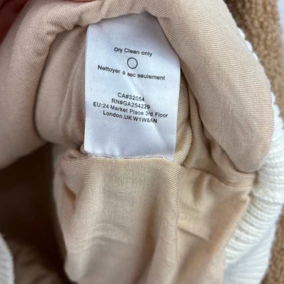 Anthropologie Dolan Left Coast Sherpa Quarter-Zip Pullover Sweater Size M - Picture 9 of 13